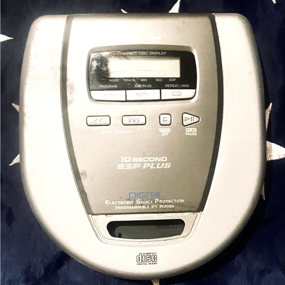 vintage LENNOX sound mp3 late 2002 CD player slvr & Blk Works